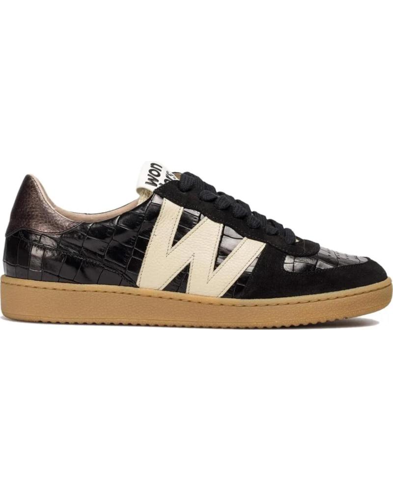 WONDERS NUBIA AUSTRAL SCHWARZE SNEAKER NEGRO