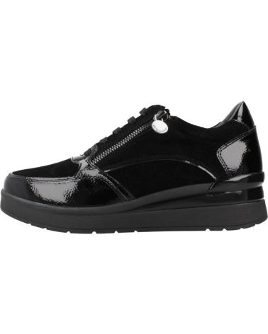 STONEFLY ZAPATILLAS MUJER MODELO CREAM 58 VELOUR-S PATENT COLOR NEGRO 000