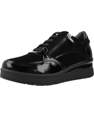 STONEFLY ZAPATILLAS MUJER MODELO CREAM 58 VELOUR-S PATENT COLOR NEGRO 000