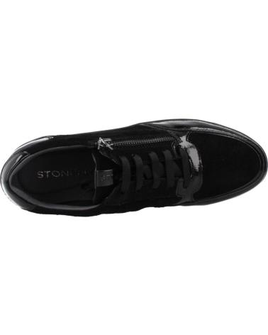 STONEFLY ZAPATILLAS MUJER MODELO CREAM 58 VELOUR-S PATENT COLOR NEGRO 000