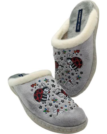 PINTURINES SLIPPERS C-383 J. ORTEGA GREY GRIS
