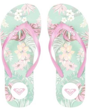 ROXY BY THE SEA FLIP-FLOPS ARJL101173 GP1 GREEN FLORAL VERDE
