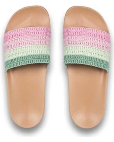 ROXY PALA CROCHET SLIPPY IV SLIDES ARJL101232 MULTICOLOR MULTICOLOR