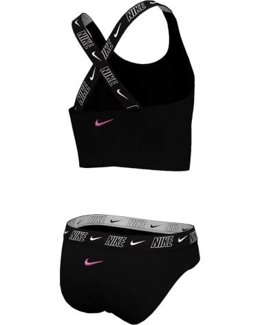 NIKE NESSE728 BLACK SPORT BIKINI SET NEGRO