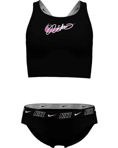 NIKE NESSE728 BLACK SPORT BIKINI SET NEGRO