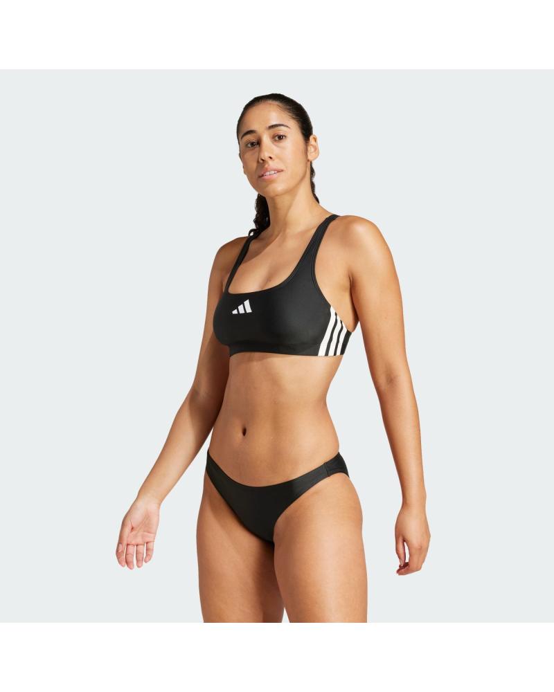 ADIDAS JP0147 BLACK BIKINI SET WITH 3 STRIPES NEGRO