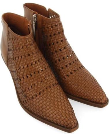 GIOSEPPO LIVONIA COWBOY-STIEFELETTEN 73597 BRAUN GEFLOCHTEN AUS LEDER CUERO