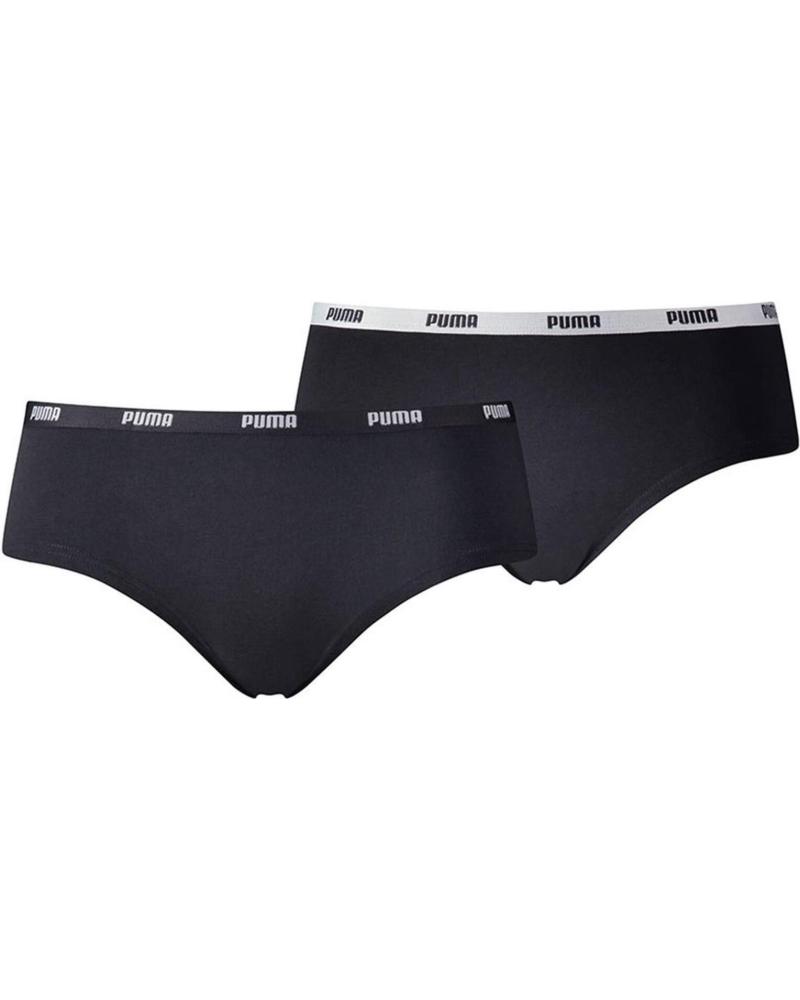 PUMA 2-PACK BLACK BOXER BRIEFS MODEL 603032001 NEGRO