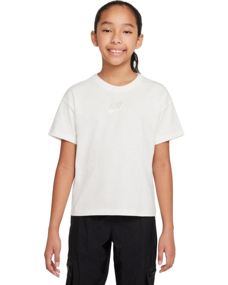 NIKE SPORTSWEAR SHORT SLEEVE T-SHIRT WHITE BLANCO