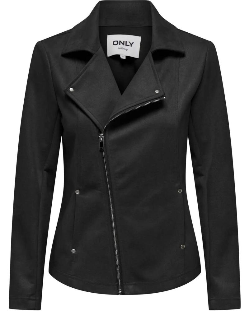 ONLY ASYMMETRIC ZIPPER JACKET 15304567 BLACK NEGRO