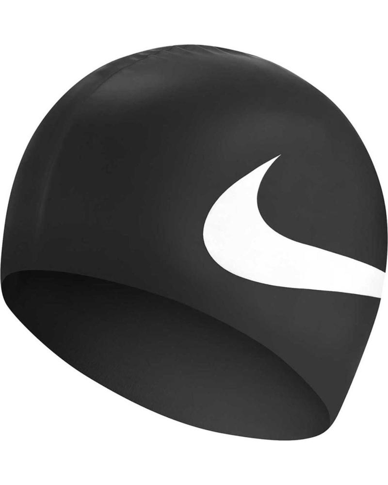 NIKE SWIM BIG SWOOSH SILICONE SWIMMING CAP BLACK UNISEX DEFAULT TITLE