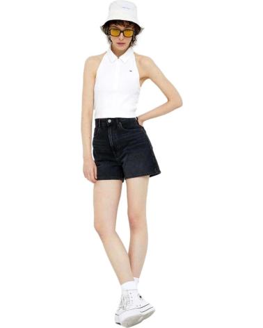 TOMMY JEANS HALTER NECK POLO DW0DW15329 WHITE BLANCO