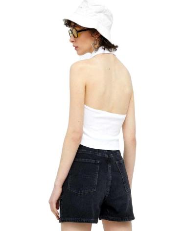 TOMMY JEANS HALTER NECK POLO DW0DW15329 WHITE BLANCO