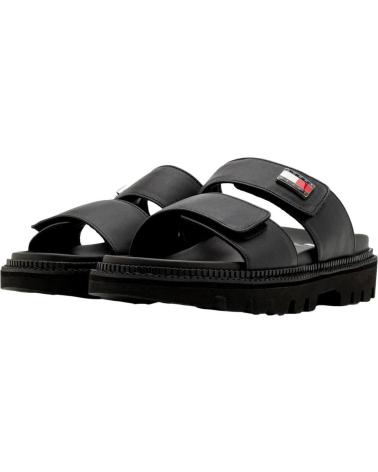 TOMMY JEANS PUFFED SANDALEN SCHWARZ NEGRO