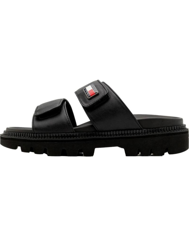 TOMMY JEANS PUFFED SANDALEN SCHWARZ NEGRO