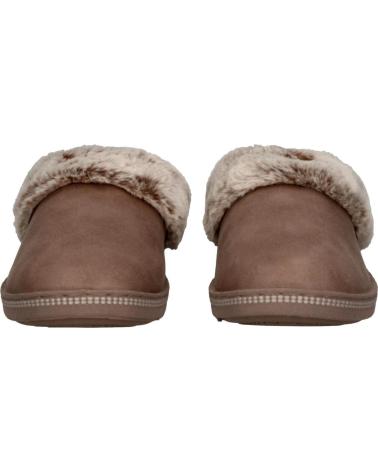 SKECHERS COZY CAMPFIRE LOVELY LIFE 167625 CHINELOS MARRONS COM FORRO DE PELO GRIS
