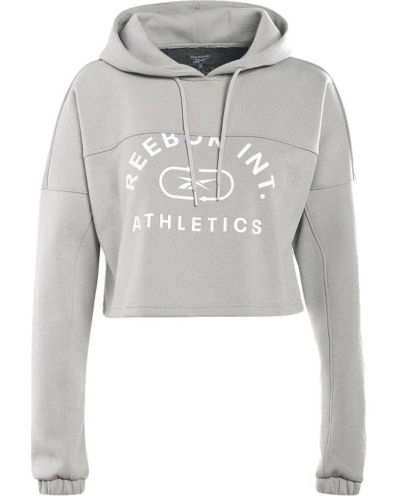 REEBOK CROPPED HOODIE GV0834 GREY GRIS