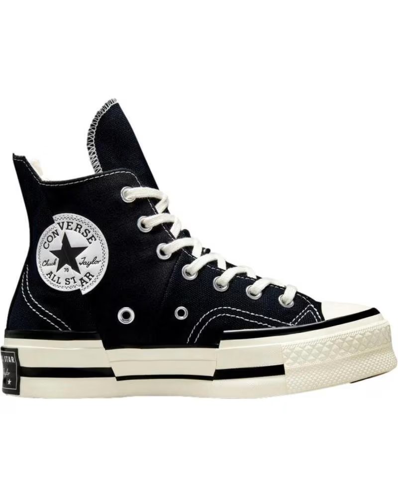 CONVERSE SNEAKER CHUCK 70 PLUS CANVAS A00916C NERO NEGRO