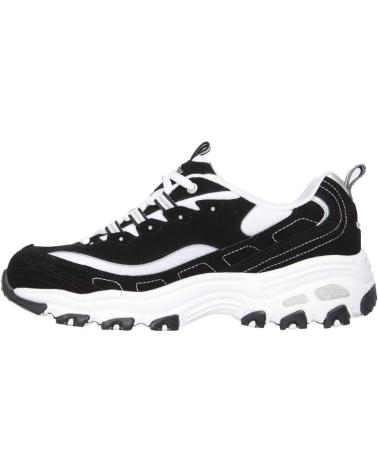 SKECHERS BASKETS D'LITES 13154 NOIR ET BLANC BLANCO