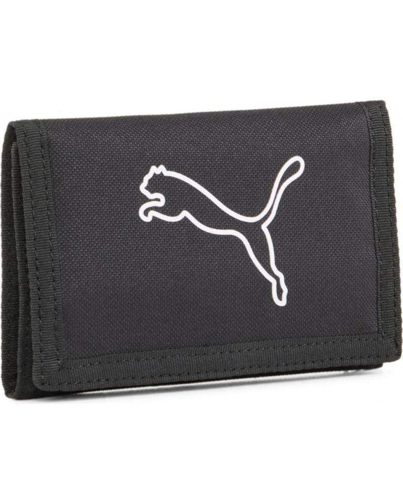 PUMA SPORT-DREIFACH-GELDBÖRSE 054759 SCHWARZ MIT MEHREREN FÄCHERN NEGRO