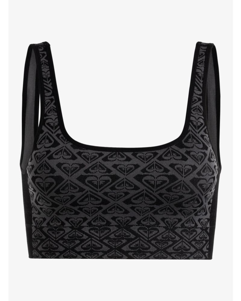 SUJETADOR DEPORTIVO ROXY PARA MUJER - NEGRO NEGRO