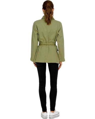 ONLY PARKA JACKET 15288803 MILITARY GREEN WITH BELT VERDE