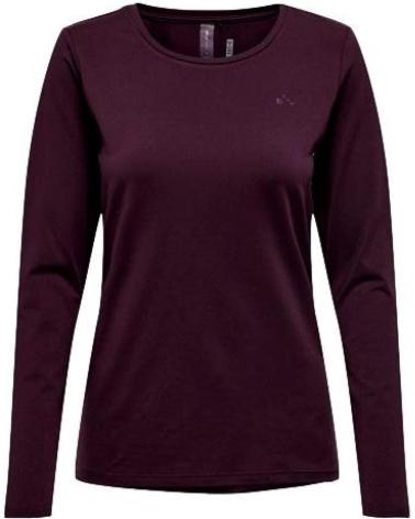 ONLY T-SHIRT MANCHES LONGUES TRAIN 15135149 ROUGE ROJO