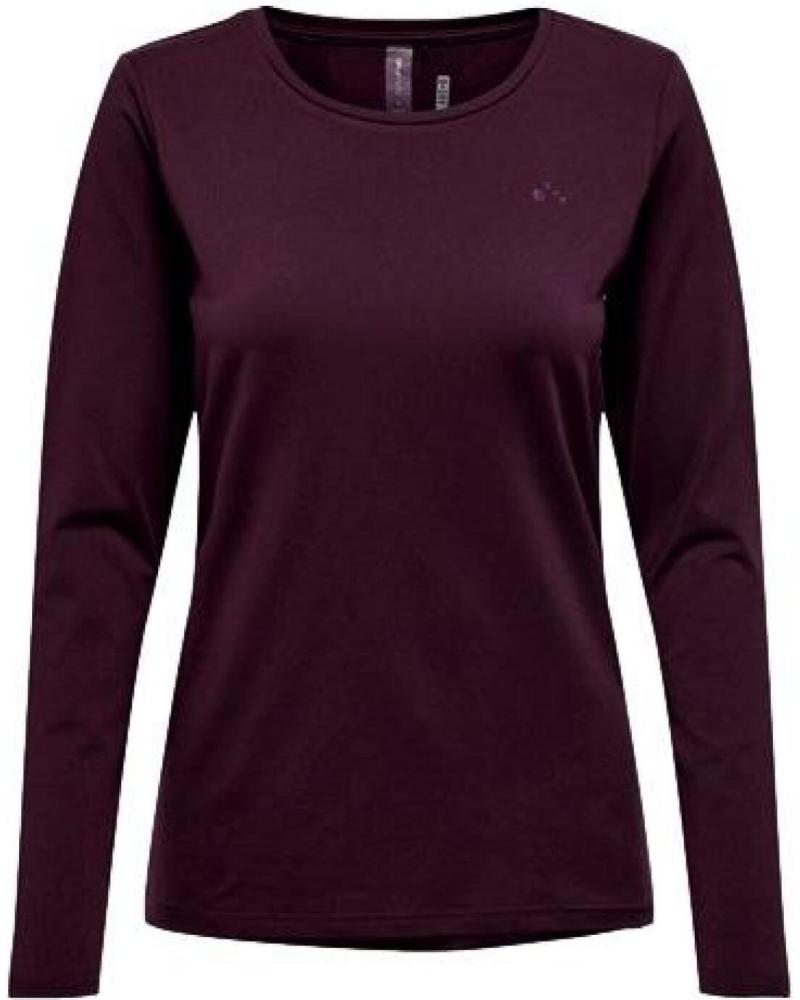 ONLY T-SHIRT MANCHES LONGUES TRAIN 15135149 ROUGE ROJO