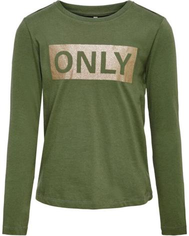 ONLY T-SHIRT MANCHES LONGUES KIDS 15221800 VERT VERDE