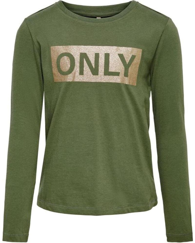 ONLY T-SHIRT MANCHES LONGUES KIDS 15221800 VERT VERDE