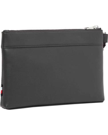 BOLSO DE MANO TOMMY HILFIGER TH WOVEN POUCH NEGRO NEGRO