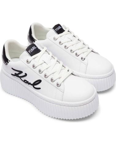 KARL LAGERFELD KREEPER LO CORNELLY SIGNIA STITCH WEISSE SNEAKER BLANCO