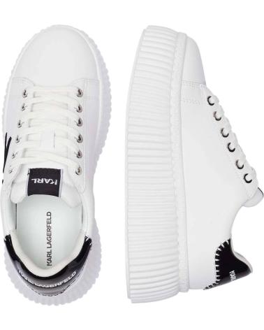 KARL LAGERFELD KREEPER LO CORNELLY SIGNIA STITCH WEISSE SNEAKER BLANCO