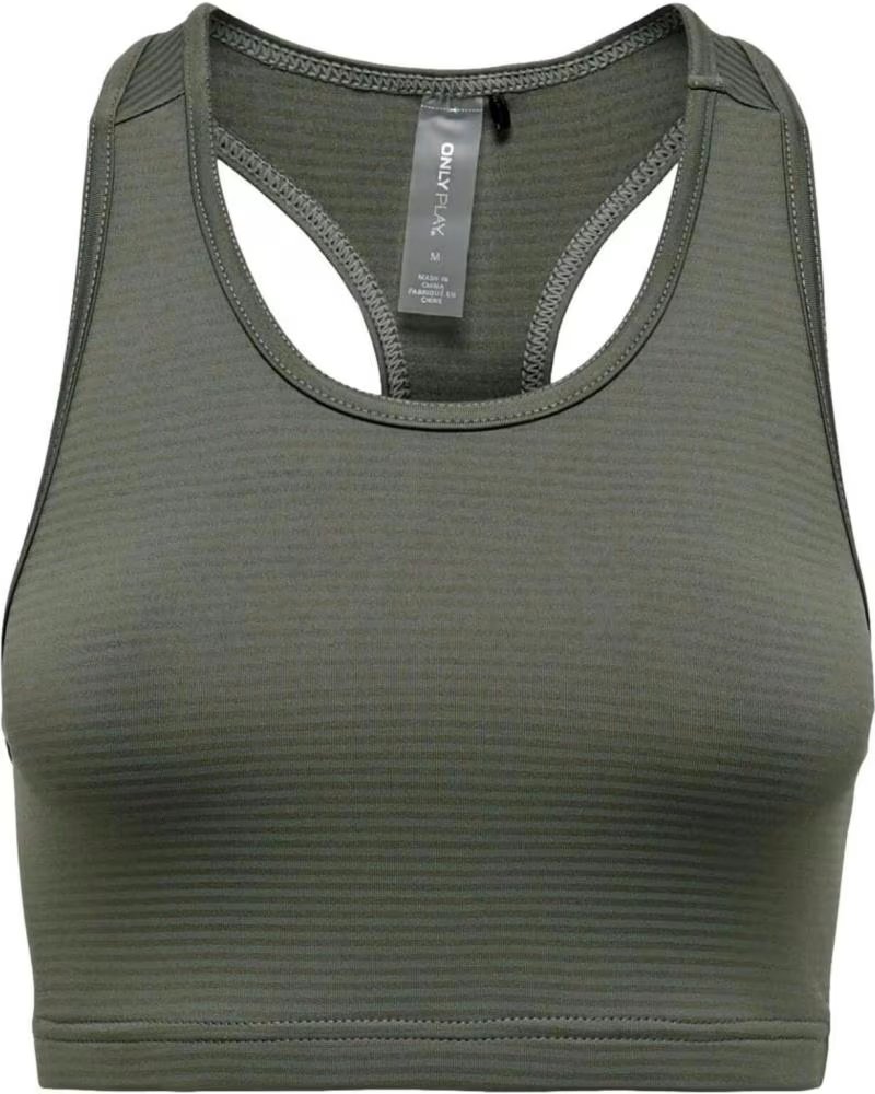 ONLY TOP DEPORTIVO PLAY 15254007 VERDE VERDE