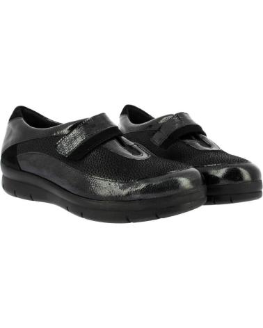 SAPATO DE RUA D`CUTILLAS COM VELCRO 75605 PRETO NEGRO