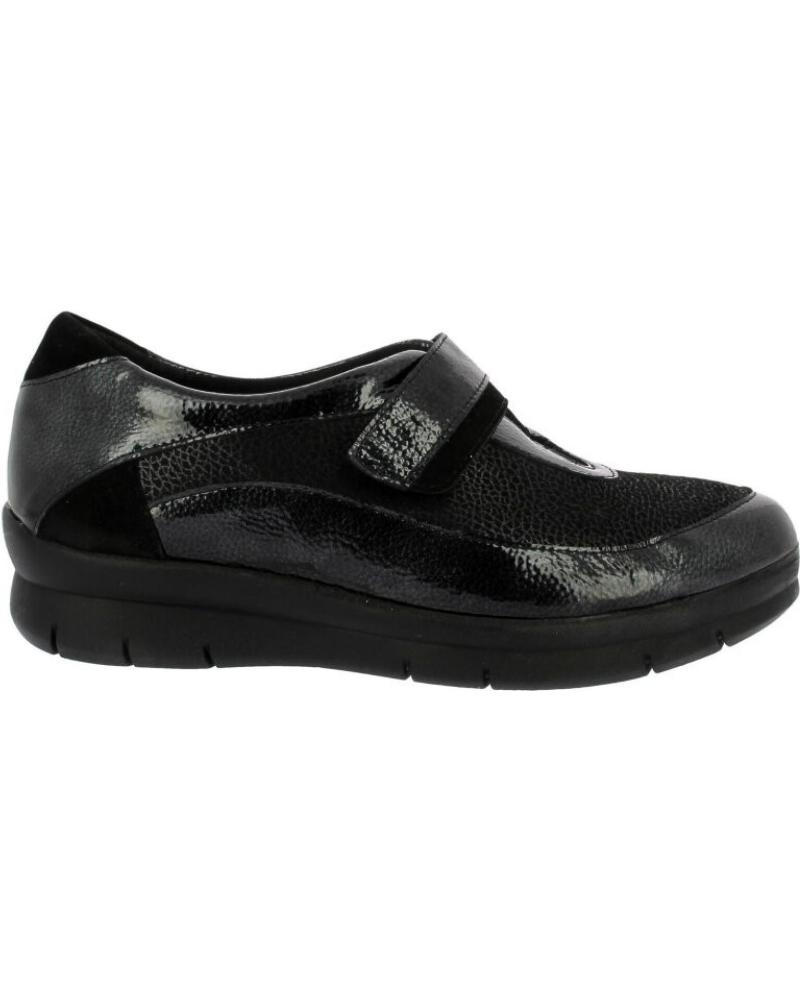 SAPATO DE RUA D`CUTILLAS COM VELCRO 75605 PRETO NEGRO