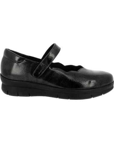SCARPA DA PASSEGGIO D`CUTILLAS CON CHIUSURA A STRAPPO 75603 NERA NEGRO