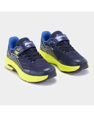 TÊNIS JOMA SUPER CROSS JR 2403 VELCRO MARINHO AMARELO AMARILLO