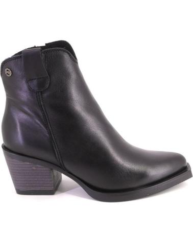 PORRONET 4752 BLACK LEATHER BOOTS NEGRO