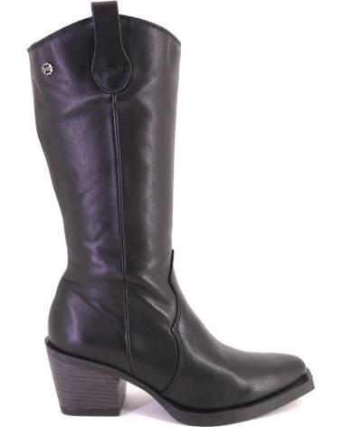 PORRONET 4755 LEATHER BOOTS BLACK COLOR NEGRO
