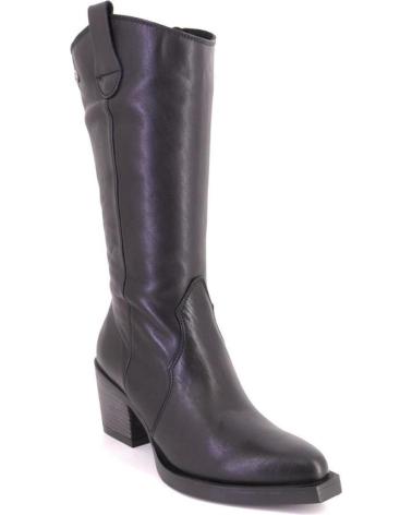 PORRONET 4755 LEATHER BOOTS BLACK COLOR NEGRO