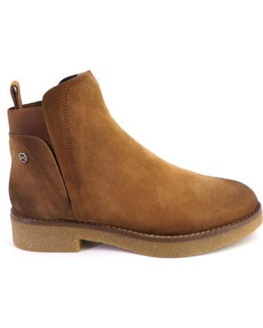 PORRONET 4700 SUEDE SPLIT LEATHER ANKLE BOOTS CUERO COLOR CUERO