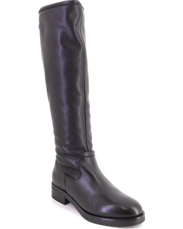 BLACK LEATHER BOOTS PORRONET 4714 NEGRO