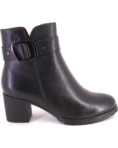 BOTTINES TREINTAS 4412 EN CUIR NOIR NEGRO
