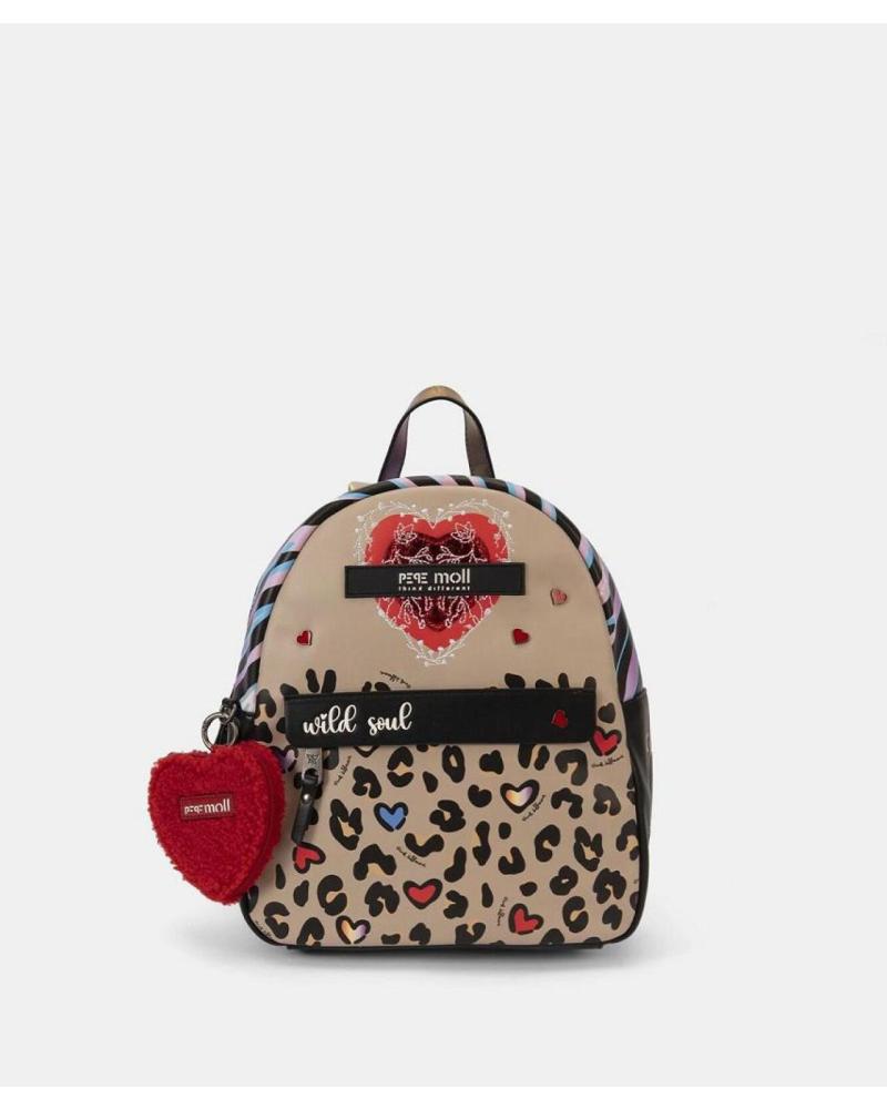 PEPE MOLL 252424 MEHRFARBIGER RUCKSACK MIT TIERPRINT MULTICOLOR