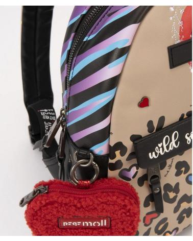 PEPE MOLL 252424 MEHRFARBIGER RUCKSACK MIT TIERPRINT MULTICOLOR
