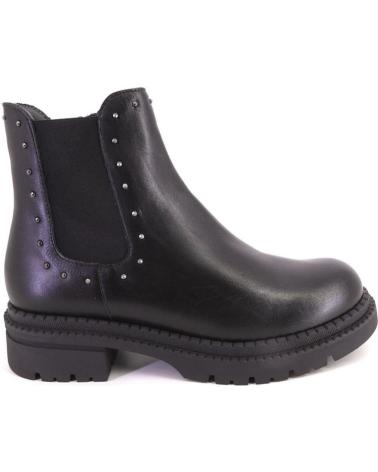 PITILLOS 10798 BOTTINE EN CUIR NOIR AVEC CLOUS NEGRO