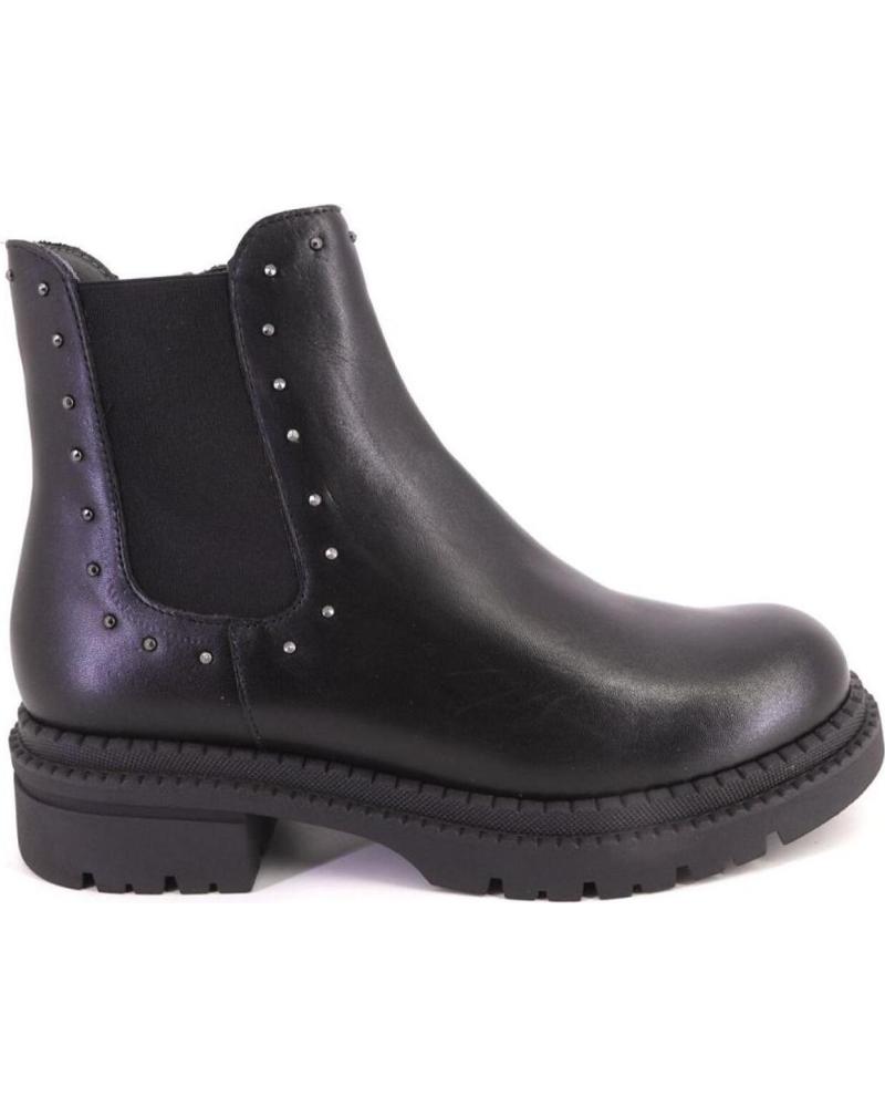 PITILLOS 10798 BOTTINE EN CUIR NOIR AVEC CLOUS NEGRO