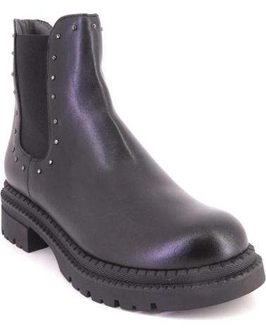 PITILLOS 10798 BOTTINE EN CUIR NOIR AVEC CLOUS NEGRO