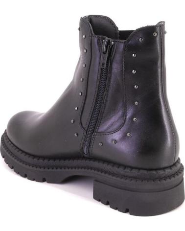 PITILLOS 10798 BOTTINE EN CUIR NOIR AVEC CLOUS NEGRO